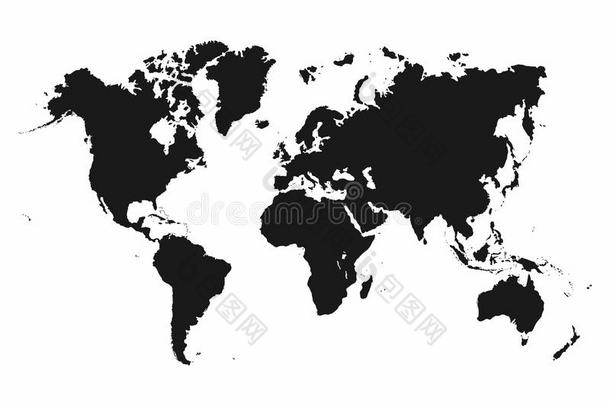 世界地图.单色画世界地图偶像