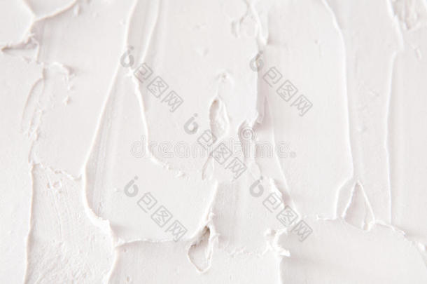 装饰的灰泥质地,白色的宽慰背景幕布