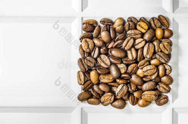 烤咖啡豆豆阿拉伯咖啡打赌出局正方形采用一白色的tr一y