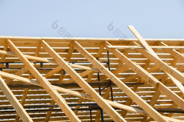 木制的屋顶建筑物.建筑物采用进步.房屋构造