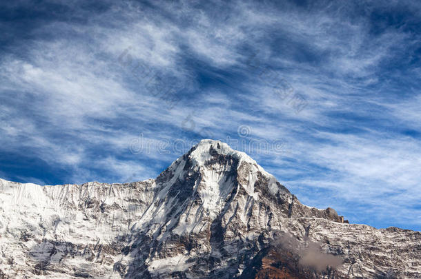 山山峰采用安纳布尔那山山丘采用尼泊尔喜马拉雅