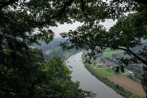 指已提到的人风景关于易北河砂岩山采用德国