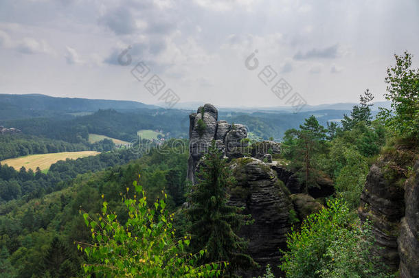 指已提到的人风景关于易北河砂岩山采用德国