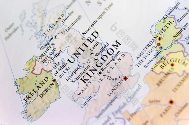 地理学的地图关于欧洲的<strong>国家统一</strong>的王国和重要的