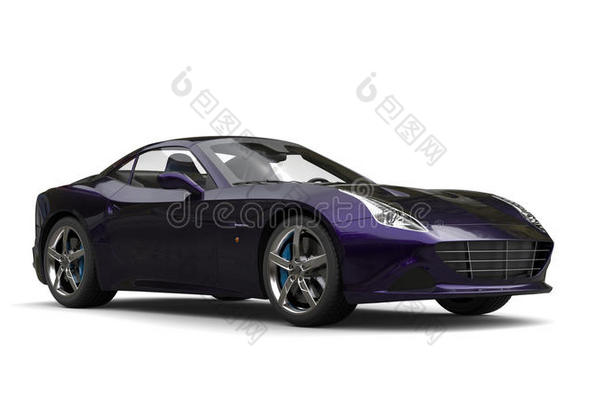 令人惊异的金属的紫色的奢侈有关运动的汽车