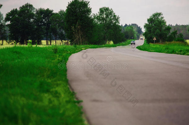 道路高的道路蓝色天向旅行目的旅行