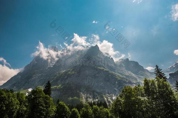 风景优美的天气观测者山丘