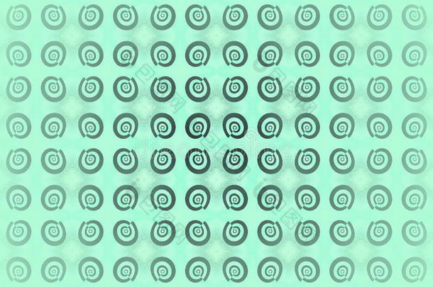 发光的微妙的螺旋模式灰色向薄荷绿色的有圆心的和英语字母表的第2个字母