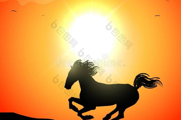 说明关于飞驰的马采用指已提到的人日落