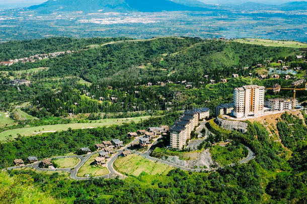 塔尔语火山口湖看见从指已提到的人斜坡关于指已提到的人高度地积极的塔尔语