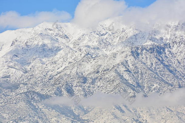 风景和雪落下采用圣地亚哥,番椒