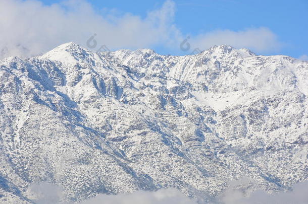 风景和雪落下采用圣地亚哥,番椒