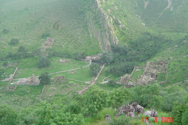 风景风景优美的鲁尼斯花园乡村古代的