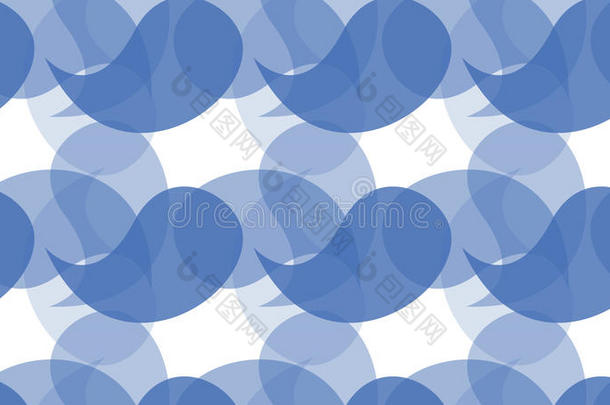 简单的现代的抽象的靛蓝弧形的形状模式