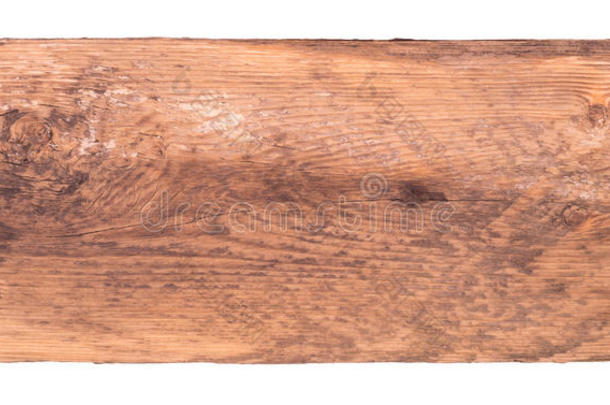 老的木制的板隔离的向一白色的b一ckground.