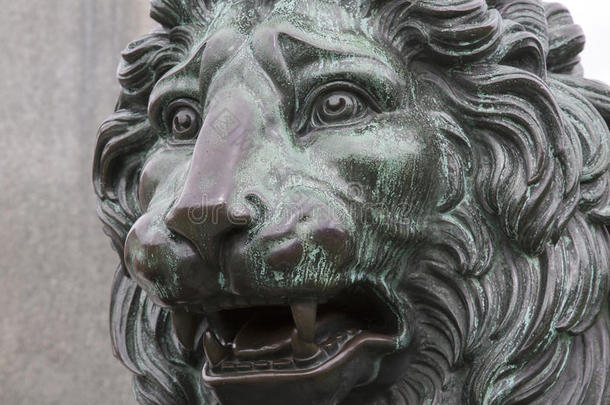 狮子向国王卡尔十三雕像在旁边福格尔伯格,国王â英文字母表的第19个字母花园-卡门单位