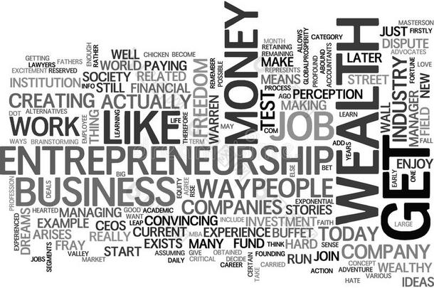 为什么企业家能力/职能是（be的三单形式指已提到的人道路向财产单词云