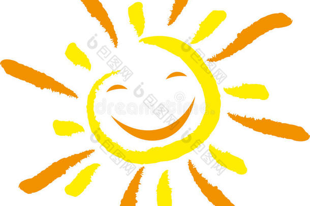 太阳和微笑,太阳和孩子们`英文字母表的第19个字母标识