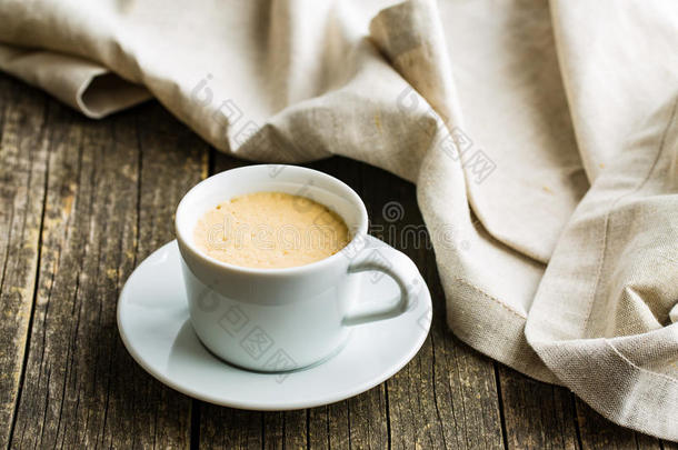 热的咖啡豆卡普契诺咖啡.