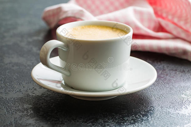 热的咖啡豆卡普契诺咖啡.