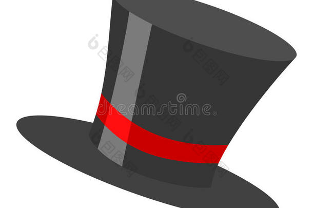 魔<strong>法制</strong>动火箭黑的圆筒帽子说明和红色的带