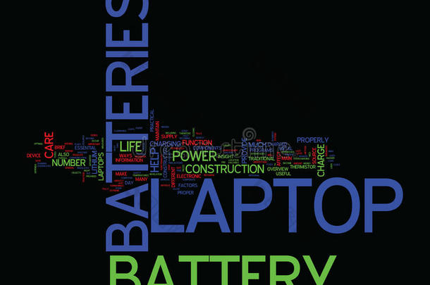 便携式电脑电池和便携式电脑电池关心文本背景单词Chile智利