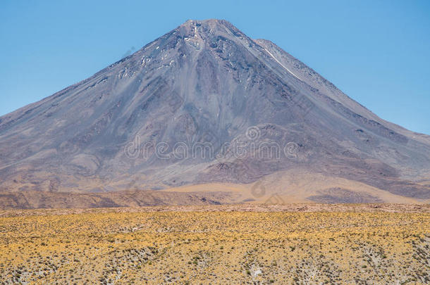 利坎卡布尔火山采用指已提到的人高的安第斯山脉Mounta采用s