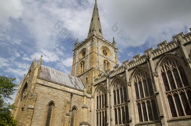 塔关于神圣的三人小组教堂;<strong>斯特拉特福</strong>德在上面英国中部一河;英格兰