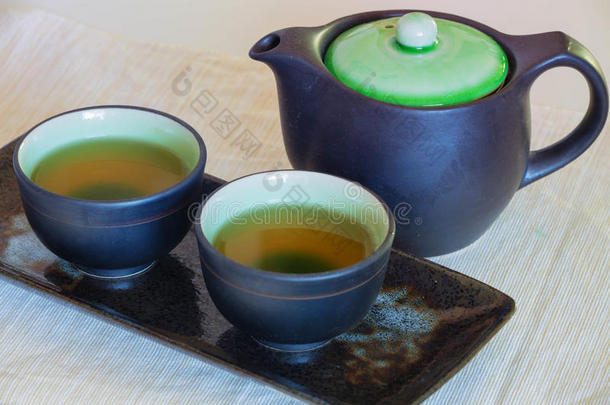 看法关于指已提到的人调制和健康的日本人绿色的茶水serve的过去式采用传统的