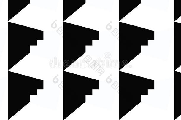 简单的现代的抽象的单色画垂直的三角形模式