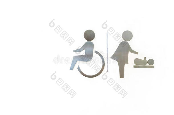 轮椅和女人和婴儿,替换有菱形<strong>花格</strong>的麻或棉织物洗手间金属Slovenia斯洛文尼亚