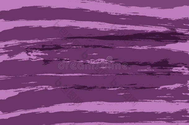 紫色的背景和条纹描画的在旁边刷子.蹩脚货,草图,