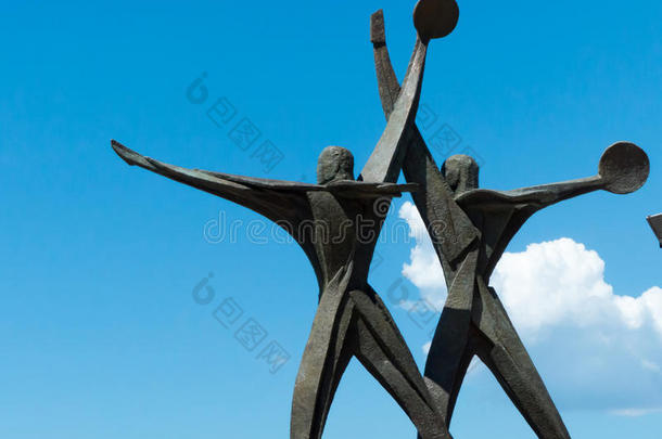 一雕像关于水兵采用塔兰托塔兰托湾,采用指已提到的人南方关于意大利