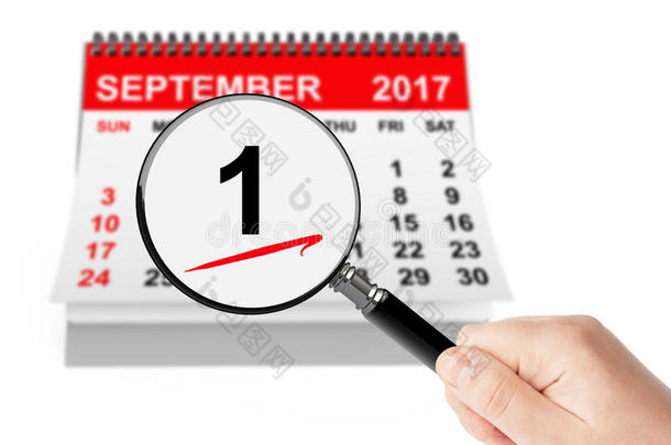 1九月一天观念.1九月2017日历和马格尼菲