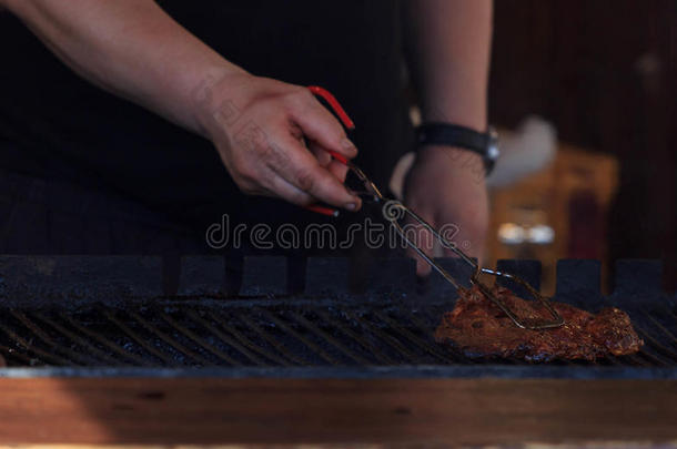 美味的美味的大街食物向一烧烤