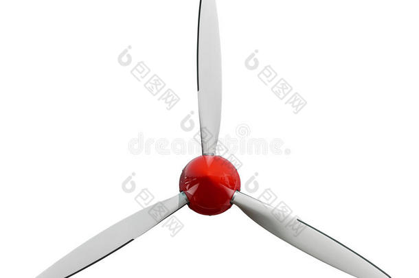 运动水平白色的螺旋桨和红色的遮盖盖.Air水平天空关于