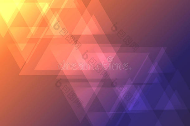 黑暗的颜色斜抽象的三角形重叠部分背景
