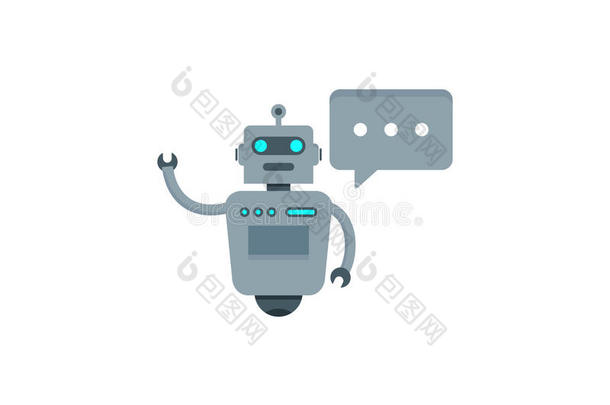聊天说话机器人偶像标识设计