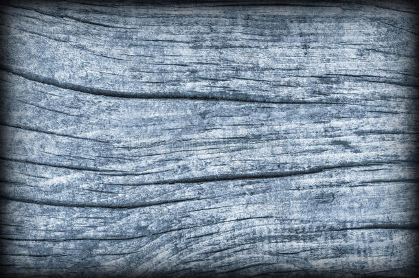 老的风化的有裂缝的有节的木材粉蓝色乡村的粗鄙的vigoris高额利息