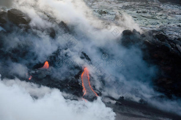 基拉韦亚火山熔岩流,美国夏威夷州