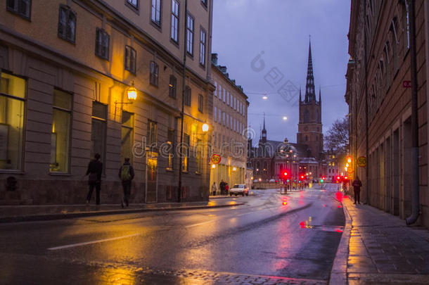中央的大街采用斯德哥尔摩