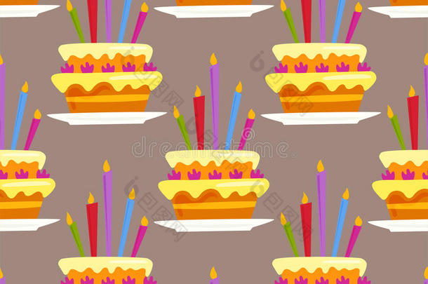 社交聚会蛋糕庆祝幸福的生日使惊奇装饰希米尔