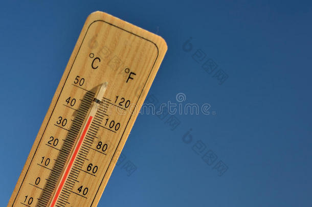 汞木制的温度计