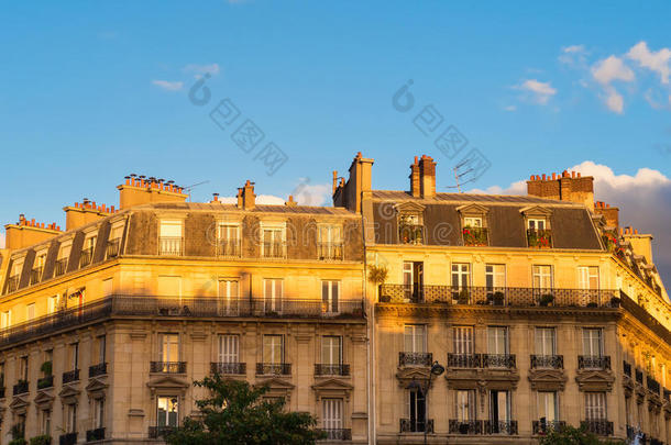 巴黎人建筑物建筑物的正面,巴黎,法国