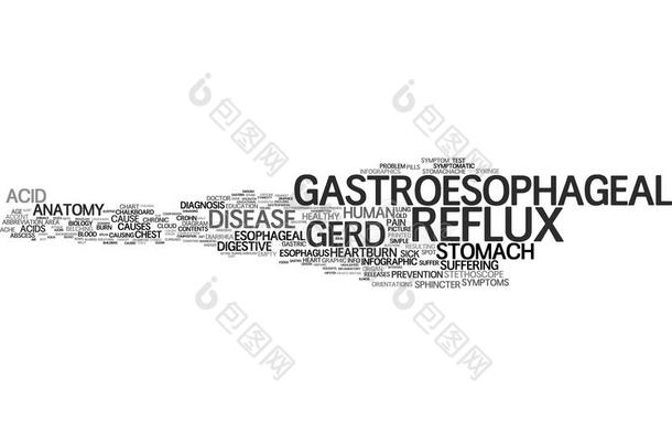 胃食管的单词云观念