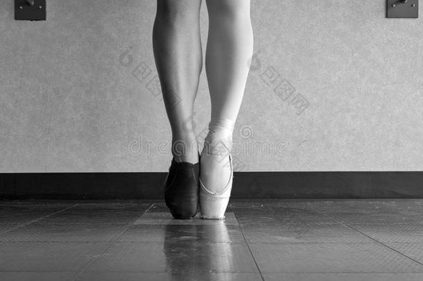 黑的和白色的版本关于一跳<strong>舞者</strong>`英文字母表的第19个字母爱-芭蕾舞跳<strong>舞者</strong>和是