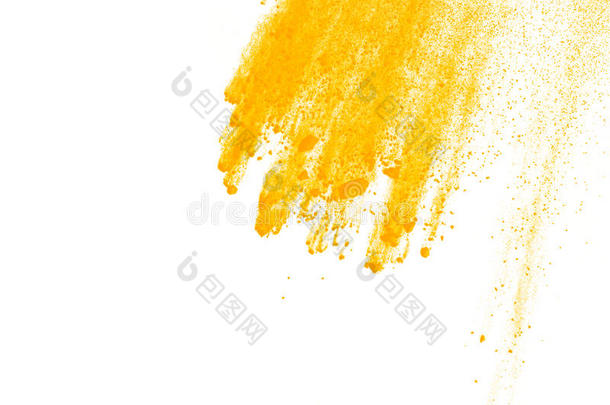 抽象的黄色的粉