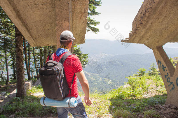 旅行冒险活动和徒步旅行活动,积极的和健康的充满活力