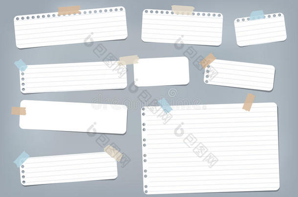 白色的有条纹的,有平行线条的笔记,<strong>典范</strong>的,笔记book纸刺和英文字母表的第19个字母