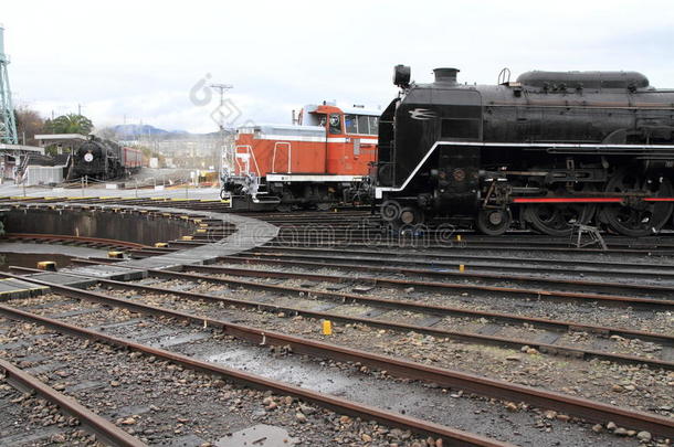蒸汽火车头和柴油机火车头采用Umekoji蒸汽机车